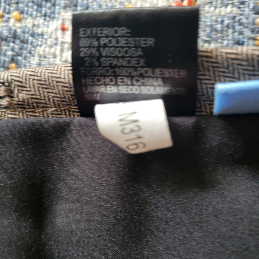 ANTONIO MELANI BROWN LIGHT PIN STRIPE PENCIL SKIRT SIZE 8 - Picture 10 of 12